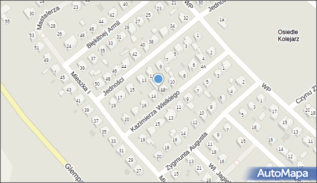 Chojnice, Króla Kazimierza Wielkiego, 12A, mapa Chojnic