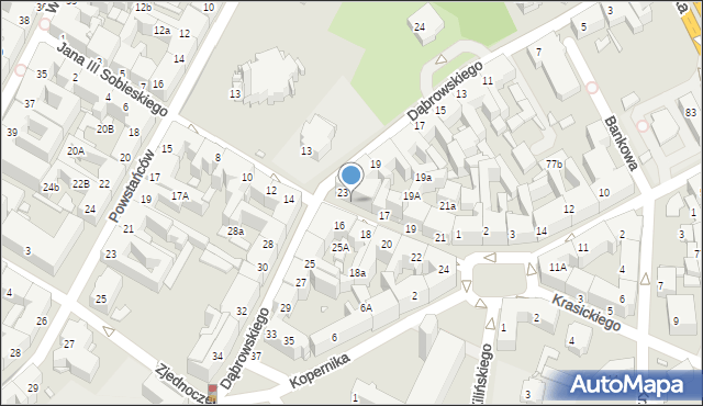 Chorzów, Króla Jana III Sobieskiego, 15, mapa Chorzów