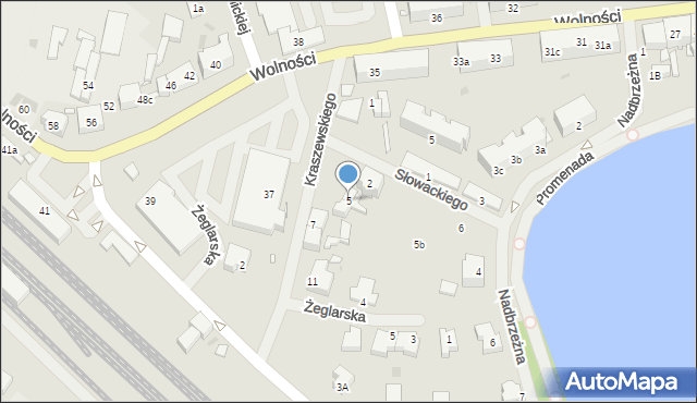 Choszczno, Kraszewskiego, 5, mapa Choszczno