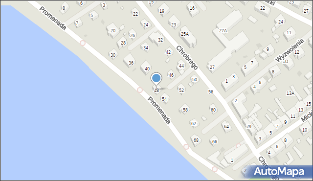 Choszczno, Króla Bolesława Chrobrego, 48, mapa Choszczno