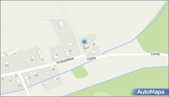 Chróścina, Kroszyńska, 30a, mapa Chróścina