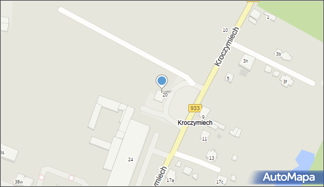 Chrzanów, Kroczymiech, 22, mapa Chrzanów