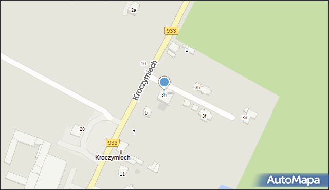 Chrzanów, Kroczymiech, 3h, mapa Chrzanów