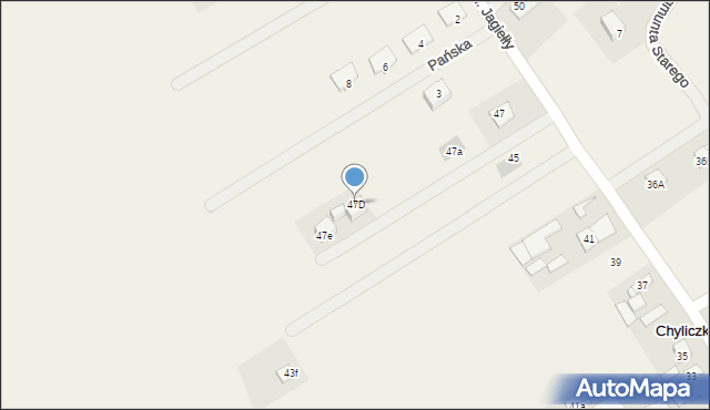 Chylice, Króla Władysława Jagiełły, 47D, mapa Chylice