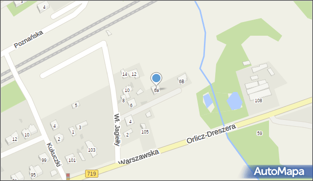 Chylice, Króla Władysława Jagiełły, 6a, mapa Chylice