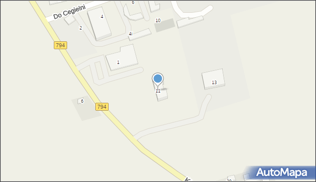 Cianowice, Krakowska, 11, mapa Cianowice