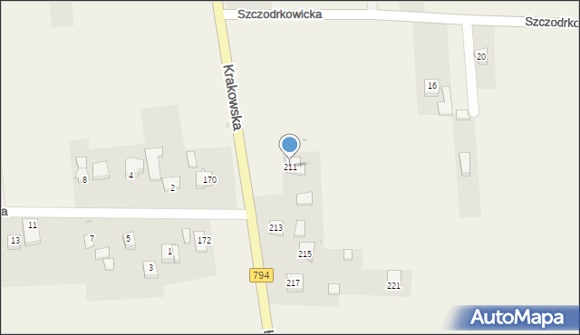 Cianowice, Krakowska, 211, mapa Cianowice