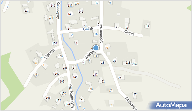 Cięcina, Krótka, 8, mapa Cięcina