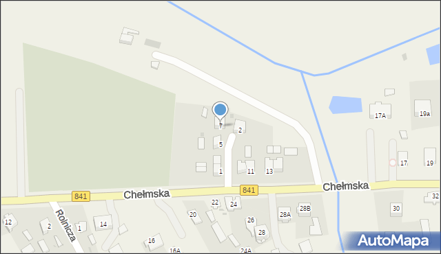 Cyców, Krótka, 7, mapa Cyców