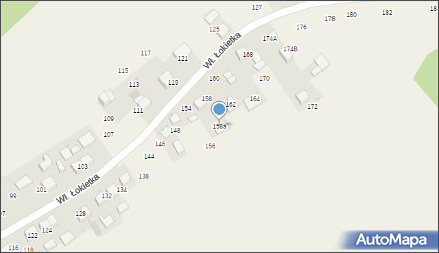 Czajowice, Króla Władysława Łokietka, 158a, mapa Czajowice