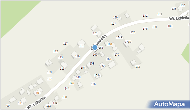 Czajowice, Króla Władysława Łokietka, 160, mapa Czajowice