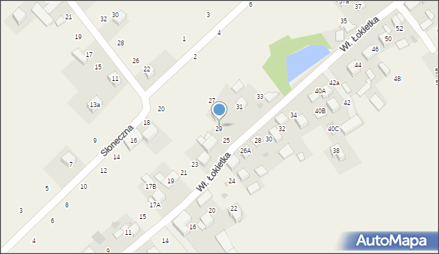 Czajowice, Króla Władysława Łokietka, 29, mapa Czajowice