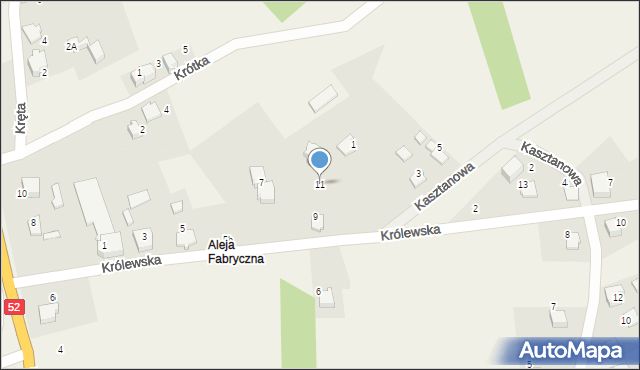 Czaniec, Królewska, 11, mapa Czaniec