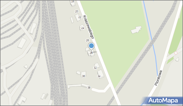 Czechowice-Dziedzice, Kraszewskiego Józefa Ignacego, 28, mapa Czechowic-Dziedzic