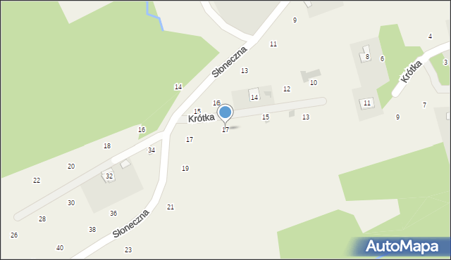 Czechówka, Krótka, 17, mapa Czechówka