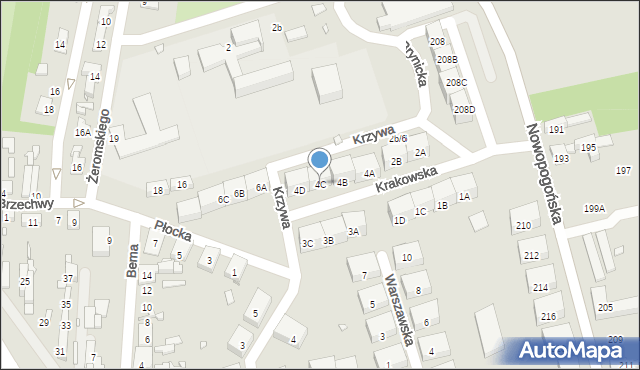 Czeladź, Krakowska, 4C, mapa Czeladź
