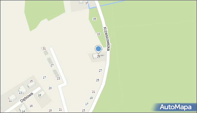 Czernichów, Krzeszowicka, 29, mapa Czernichów