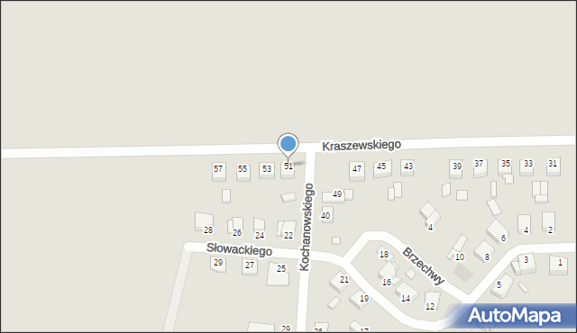 Czerniejewo, Kraszewskiego Józefa Ignacego, 51, mapa Czerniejewo