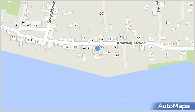 Czerwińsk nad Wisłą, Królowej Jadwigi, 18A, mapa Czerwińsk nad Wisłą