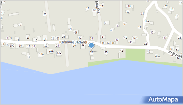 Czerwińsk nad Wisłą, Królowej Jadwigi, 32, mapa Czerwińsk nad Wisłą