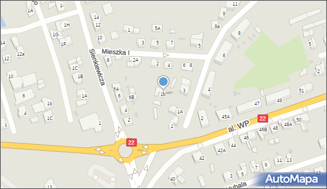 Człuchów, Króla Bolesława Chrobrego, 1b, mapa Człuchów