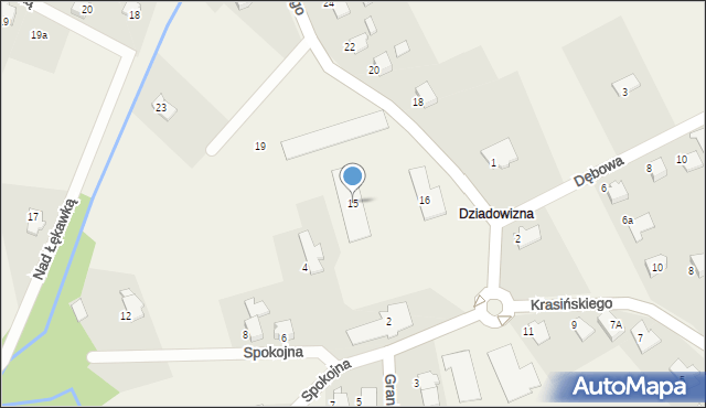 Dankowice, Krasińskiego Zygmunta, 15, mapa Dankowice