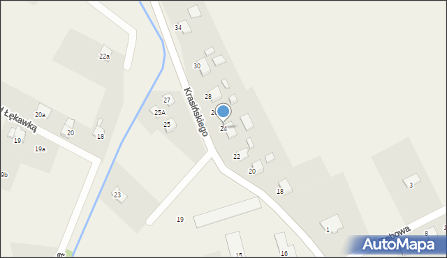 Dankowice, Krasińskiego Zygmunta, 24, mapa Dankowice