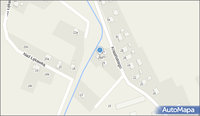 Dankowice, Krasińskiego Zygmunta, 25A, mapa Dankowice