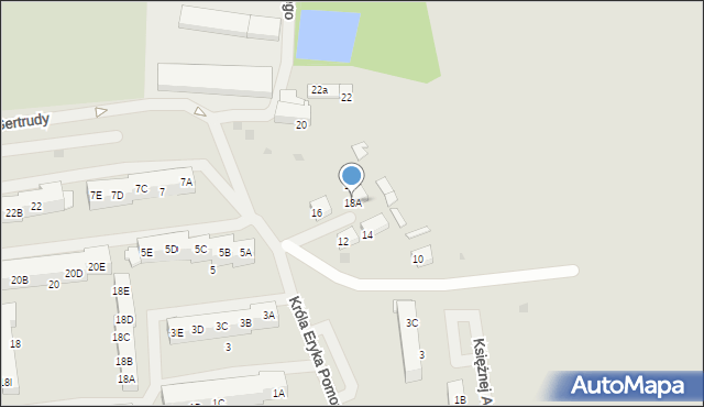 Darłowo, Króla Eryka Pomorskiego, 18A, mapa Darłowo