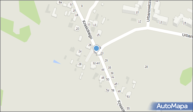 Dęblin, Krasickiego Ignacego, bp., 34, mapa Dęblin