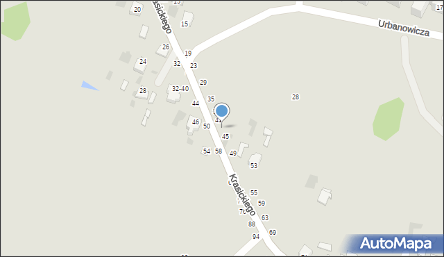 Dęblin, Krasickiego Ignacego, bp., 43, mapa Dęblin