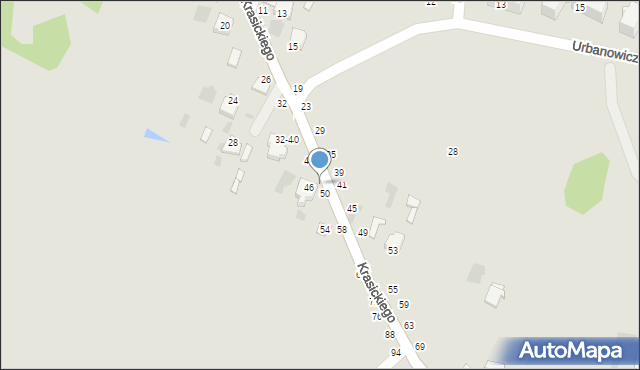 Dęblin, Krasickiego Ignacego, bp., 48, mapa Dęblin