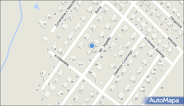 Dęblin, Króla Władysława Jagiełły, 9, mapa Dęblin