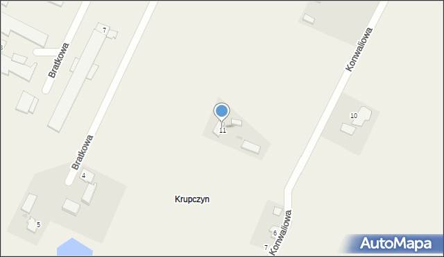 Deszczno, Krupczyńska, 43, mapa Deszczno
