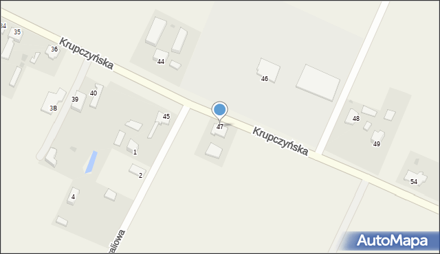 Deszczno, Krupczyńska, 47, mapa Deszczno