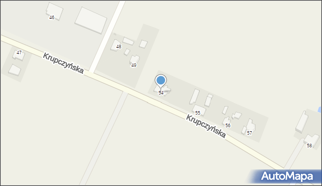 Deszczno, Krupczyńska, 54, mapa Deszczno