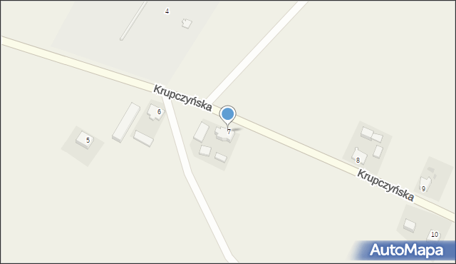 Deszczno, Krupczyńska, 7, mapa Deszczno