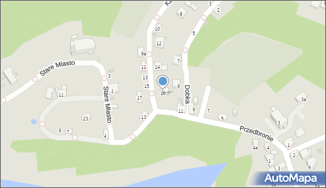 Dobczyce, Króla Kazimierza Wielkiego, 16, mapa Dobczyce