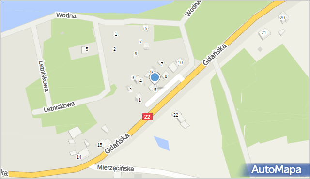 Dobiegniew, Króla Bolesława Chrobrego, 5, mapa Dobiegniew