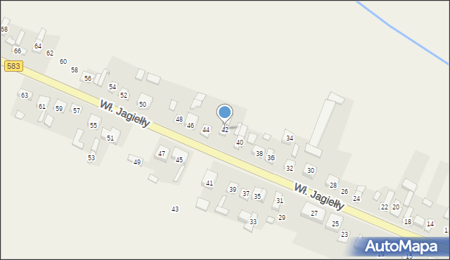 Dobrzelin, Króla Władysława Jagiełły, 42, mapa Dobrzelin