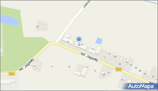 Dobrzelin, Króla Władysława Jagiełły, 76, mapa Dobrzelin