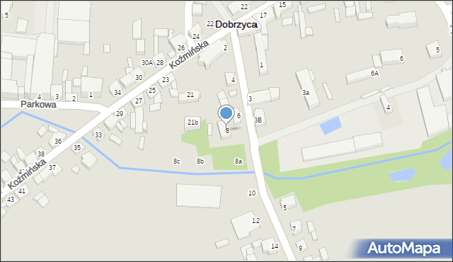 Dobrzyca, Krotoszyńska, 8, mapa Dobrzyca