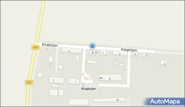 Dolsk, Krupczyn, 6, mapa Dolsk