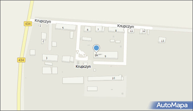 Dolsk, Krupczyn, 9A, mapa Dolsk