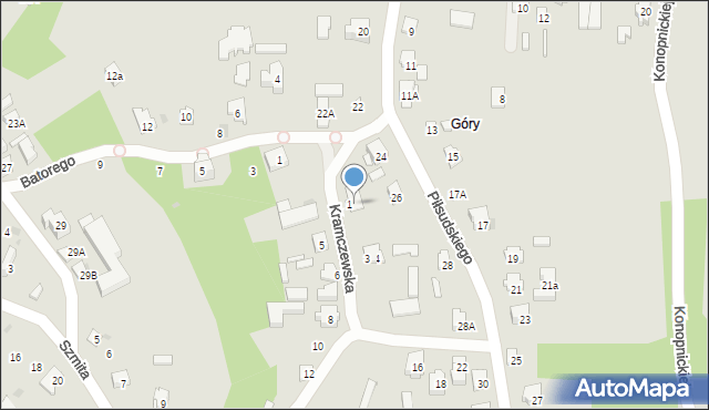 Drohiczyn, Kramczewska, 2, mapa Drohiczyn