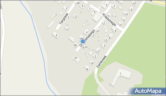 Dubiecko, Krasickiego Ignacego, bp., 3, mapa Dubiecko