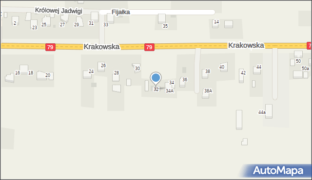 Dulowa, Krakowska, 32, mapa Dulowa