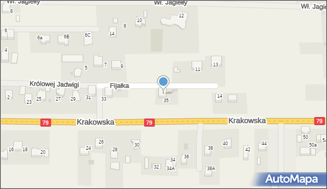 Dulowa, Krakowska, 37, mapa Dulowa