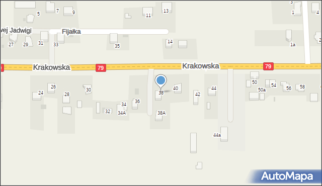 Dulowa, Krakowska, 38, mapa Dulowa