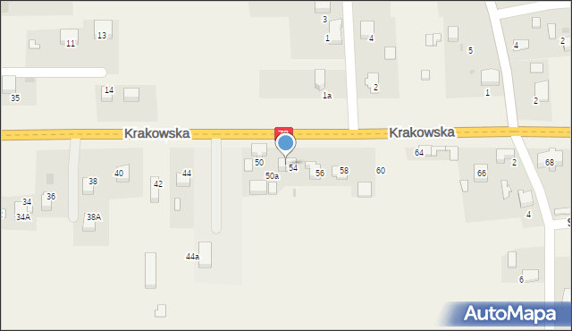 Dulowa, Krakowska, 52, mapa Dulowa